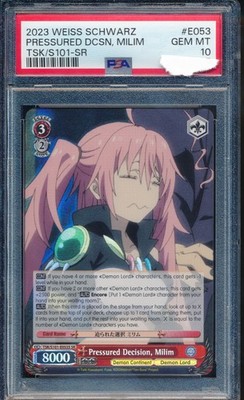 PSA 10 GEM MINT SR Milim Holo Foil Reincarnated as a Slime Weiss Schwarz TenSura