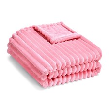 Soft Fleece Baby Blanket Ultra Cozy Pink Baby Blankets for Girls Warm and Lig...