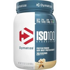 Dymatize ISO100 Hydrolyzed Whey Isolate Powder Vanilla 21.2 oz