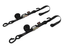 Powertye 23624 BK/CHRM 1in. Soft-Tye Tie-Down - Silver