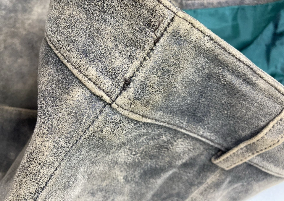 VINTAGE Tommy Hilfiger Leather Skirt Women Size 4 Brown Y2K - Image 3 of 4