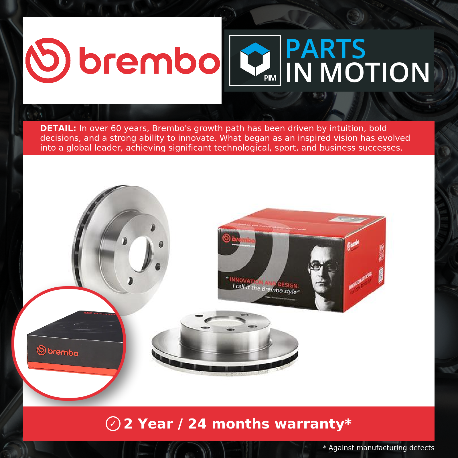 2x Brake Discs Pair Vented Front 240mm 09.4914.34 Brembo Set 1096104 1595875 New