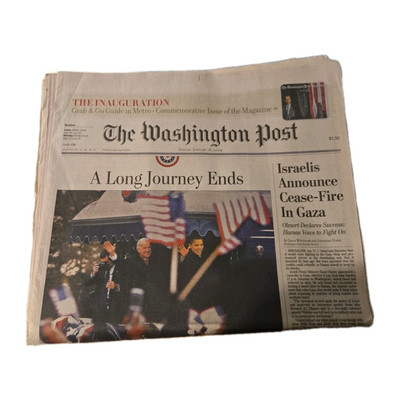 President Obama: Washington Post - A Long Journey ends - January 18, 2009