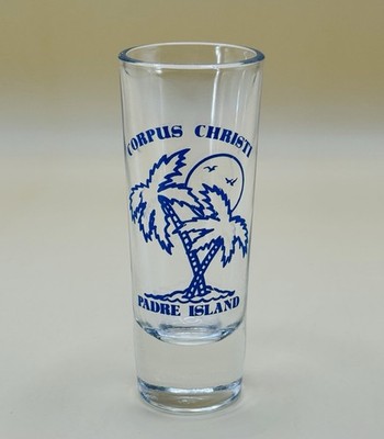 Vintage Corpus Christi Padre Island Souvenir Shooter Shot Glass 4''