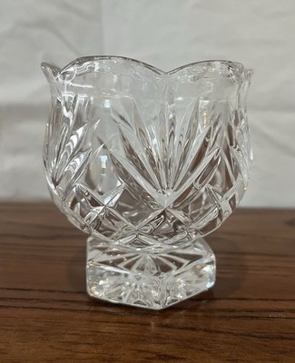 Noritake Crystal Votive Holder With Pedestal 3 1/2   Hampton Hall Collection IOB