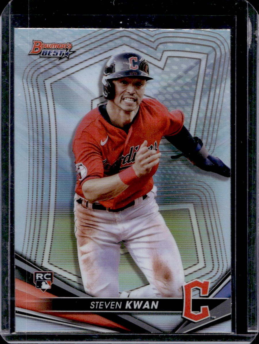 Steven Kwan 2022 Bowman's Best #35 Refractor A Rookie