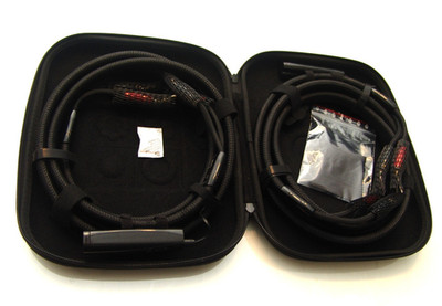 original AudioQuest Obsidian Speaker Cables Reinsilber / 2,50 M / Np. 15475 EURO
