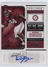 2018 Panini Contenders Draft Picks College Ticket Daron Payne #178 Auto 0ja2