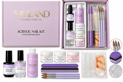 SAVILAND Acrylic Nail Kit Professional Nail System – Full Starter Set