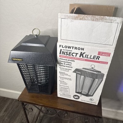 FLOWTRON BK-40D OUTDOOR BUG ZAPPER, 1.0 ACRE COVERAGE, DUAL-LURES, 5600 VOLTS!!