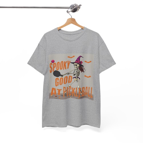Pickleball Halloween T-Shirt Spooky Graphic Tee Womens Sports Activewear New - Picture 25 of 64