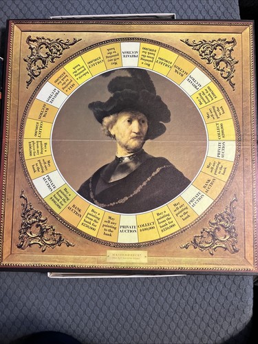 Vintage MASTERPIECE Parker Brothers Classic Art Auction BRETTSPIEL 1970 KOMPLETT - Bild 6 von 11