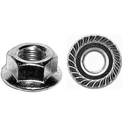 Serrated Spin Lock Nut, 7/16-14 Thread, 15/16'' OD (Qty: 50)