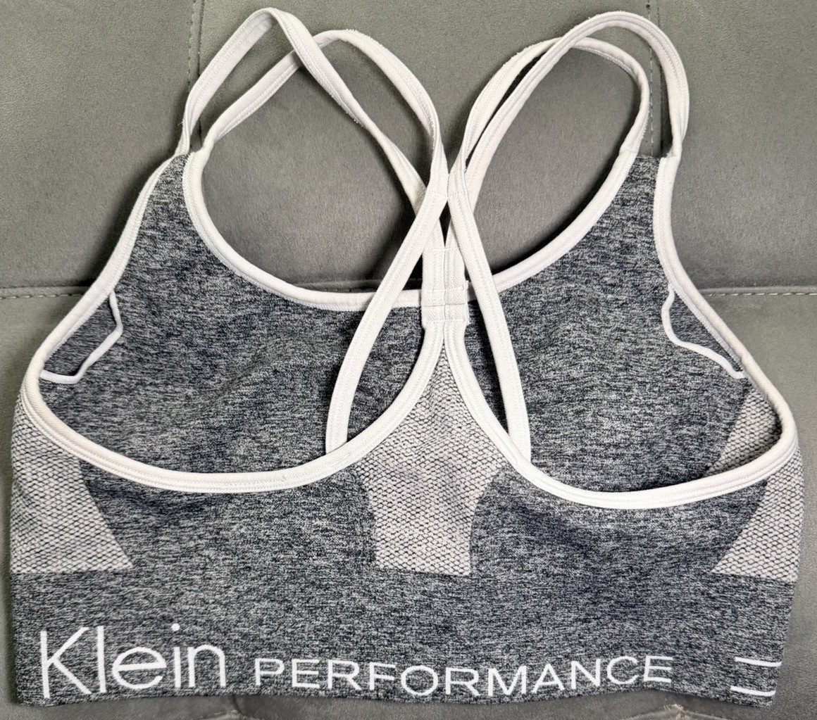 Calvin Klein PERFORMANCE Gray White Racerback Wir… - image 2