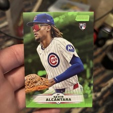 Kevin Alcantara 2025 Topps Stadium Club Lime Green #91 (RC) Chicago Cubs