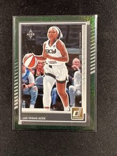 2025 Panini Donruss WNBA Dana Evans #37 Green Shimmer Las Vegas Aces