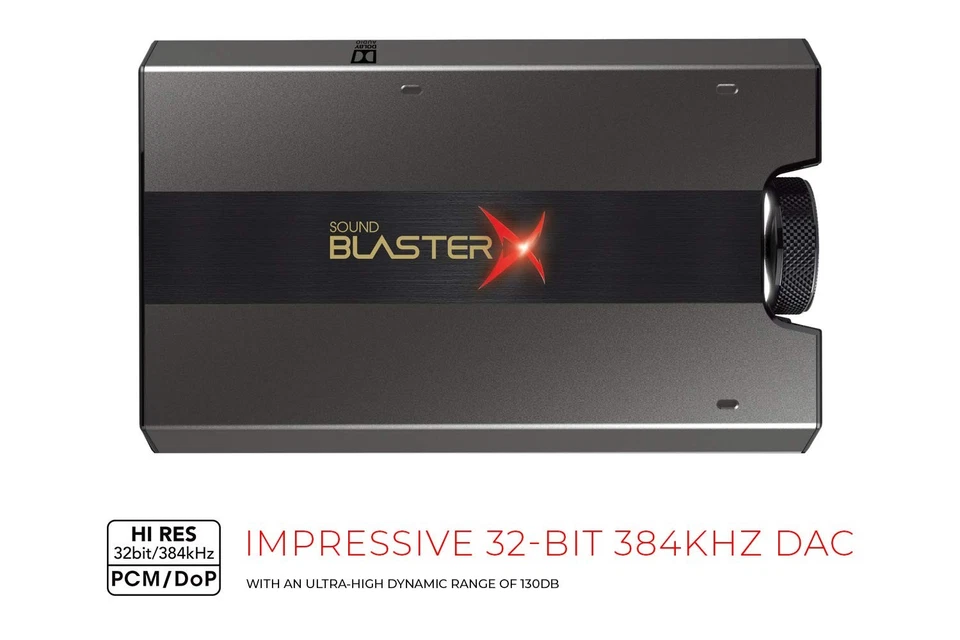 Sound BlasterX G6 Hi-Res 130dB 32bit/384kHz Gaming DAC, External USB Sound Ca... - Image 4 of 4
