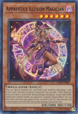 Yugioh! Apprentice Illusion Magician (Blue) - LDS3-EN087 - Ultra Rare - 1st Edit