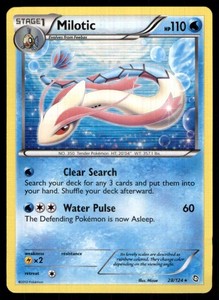 2012 Black & White - Dragons Exalted Milotic Stage 1/Rare Holo #28