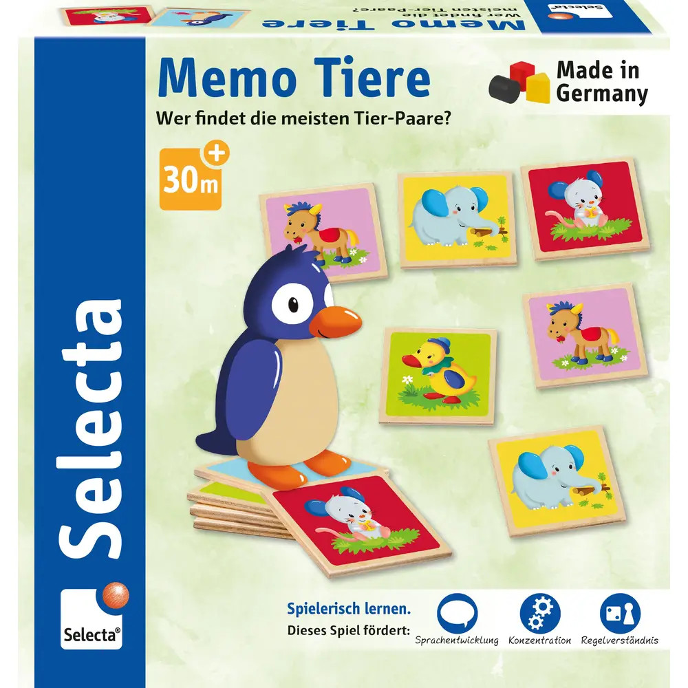 Selecta Unisex 63023 Memo Tiere, 24 Teile - Bild 2