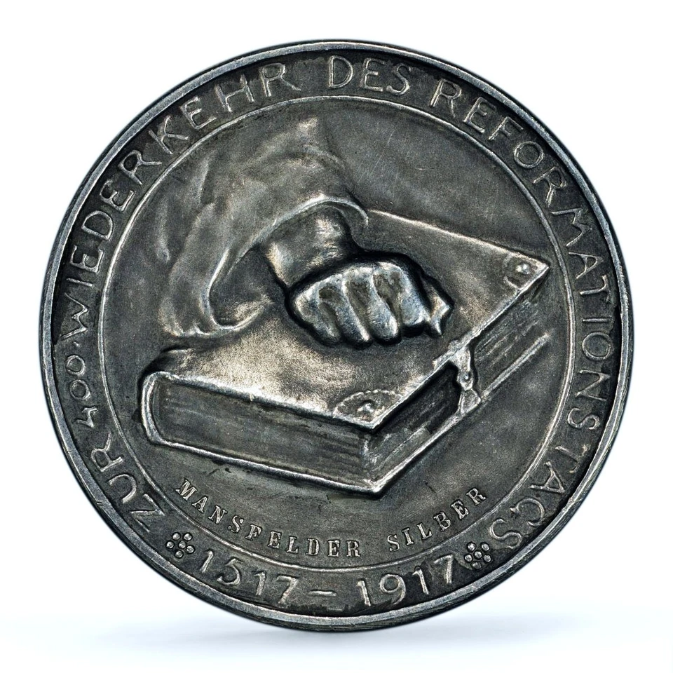 Germany Empire Luther Reformation Museler-49.2/33a SP 62 PCGS silver medal 1917 - Image 2 of 4