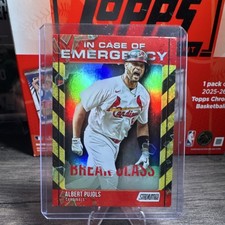 Topps Stadium Club Albert Pujols In Case of Emergency ICE-6 Cardinals 2025