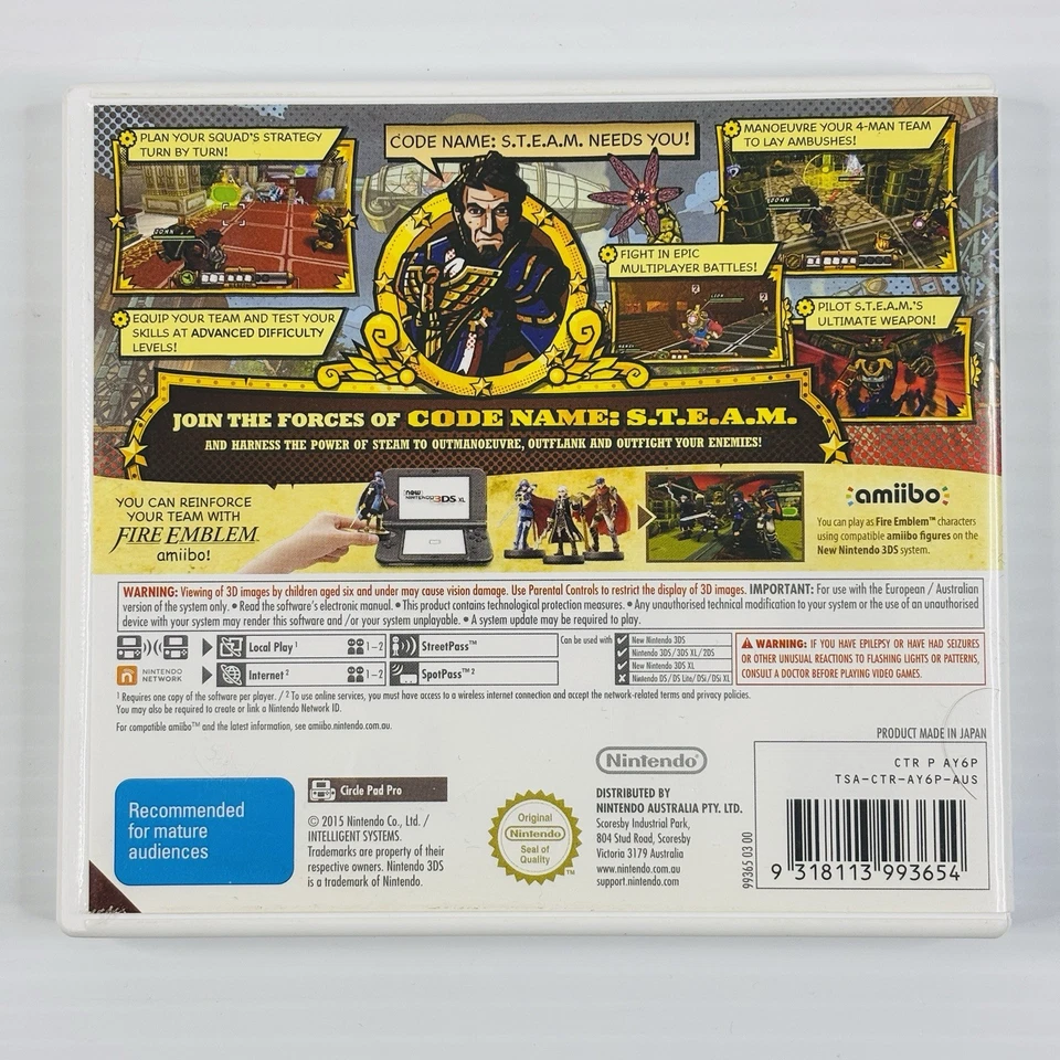 Code Name S.T.E.A.M Steam Strike Team Nintendo 3DS Tracked Postage - Image 2 of 4