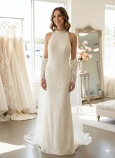 Vestido de Novia de La Casa Davids Bridal Wedding Dress Size 14