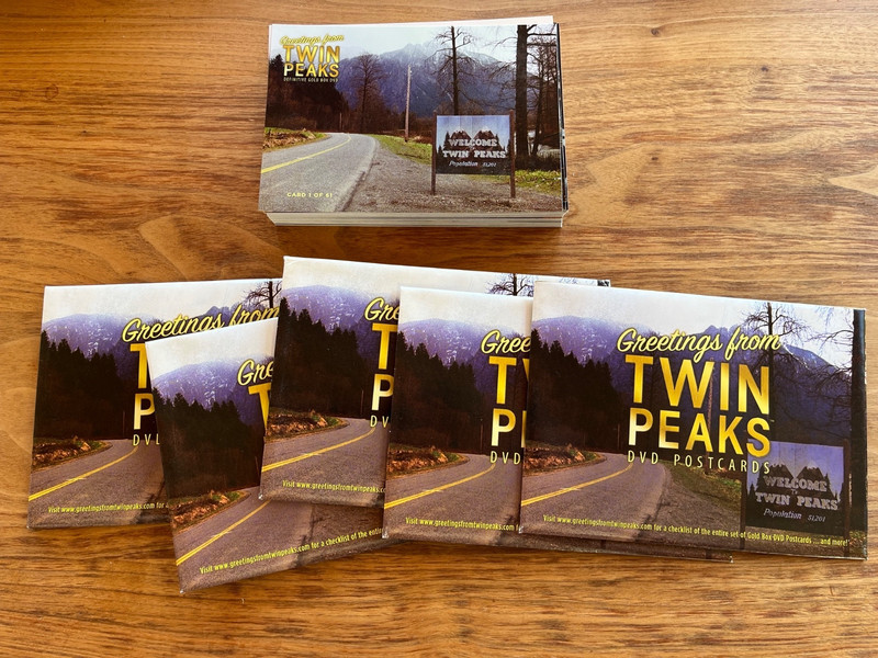 Twin Peaks Gold Box Postcards Complete Set 1 Thru 61 MINT OOP David Lynch