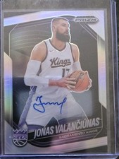 2024-25 2024-25 PANINI PRIZM BLACK PRIZM JONAS VALANCIUNAS AUTO SACRAMENTO KINGS