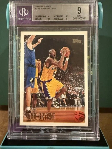 1996-97 Topps - Kobe Bryant #138 (RC) BGS 9
