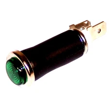 Green Indicator Light, 5/8 Diameter, 3/8 Lens, Sold Each Dunebuggy & VW