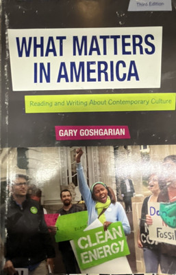 What Matters in America by Gary Goshgarian Trade Paperback Revised book