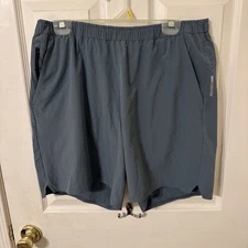 Rei Co-Op Mens Active Pursuits Shorts Lined Hiking Outdoor Stretch Blue Large