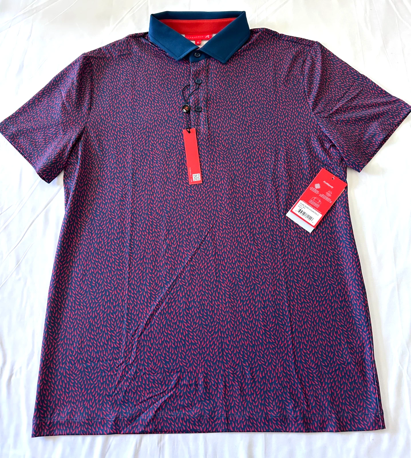 Redvanly Stearn Polo Color Rio Size Medium New With Tag