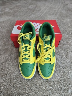 Nike Dunk Low Retro Reverse Brazil Apple Green Yellow DV0833-300