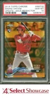 2018 TOPPS CHROME UPDATE GOLD REFRACTOR #HMT32 SHOHEI OHTANI RC #/50 PSA 10