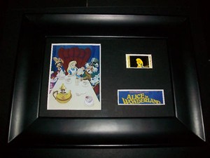ALICE IN WONDERLAND Framed Movie Film Cell Memorabilia Compliments poster dvd