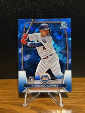 2023 Bowman Chrome Sapphire Francisco Alvarez Image Variation #35 Mets