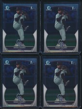 Lot of (4) ISAIAH COUPET 1st 2023 Bowman Chrome Draft ROCKIES Rookie Card RC