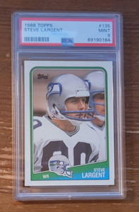1988 Topps #135 Steve Largent PSA 9 Seattle Seahawks (UCSC_D)