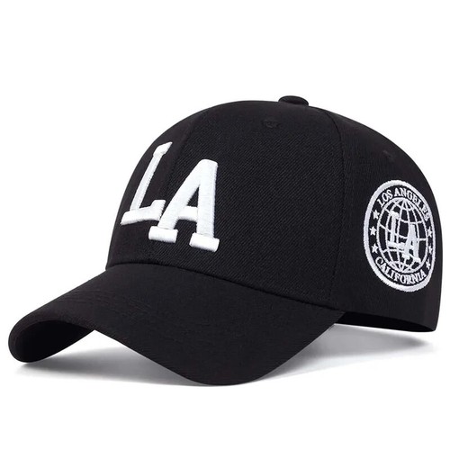 Unisex LA Letter Embroidery Snapback Baseball Cap adjustabl Casual Sunscreen Hat - Picture 8 of 19