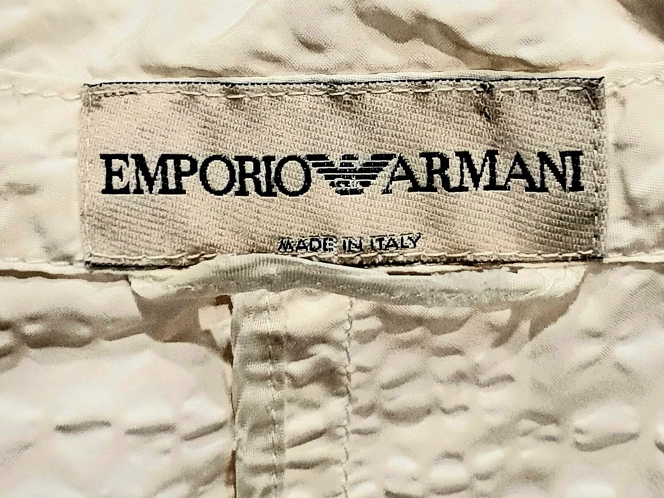 Blusa Emporio Armani 100% Seda Crepé Aplastado Manga Larga Talla L Hecha en Italia Foto 3 de 4