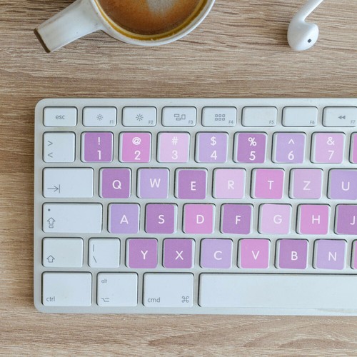 6 Pcs Tastaturaufkleber Ersatz-Tastaturaufkleber Mit Englischen Buchstaben - Bild 4 von 10