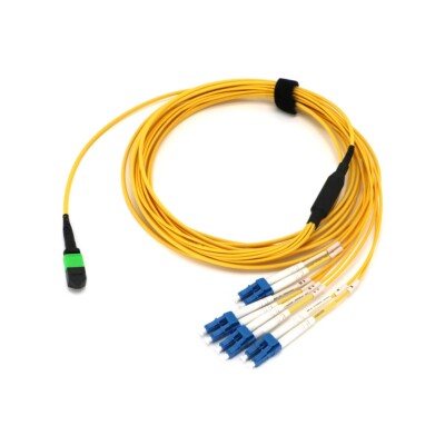 FanOut Cable SM MM OM3 OM4 8 Core MPO(female) To 8 LC SC FC UPC APC Fiber Cable