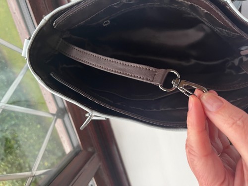Bolso de Hombro LONGCHAMP 3D Cuero Azul Nube Genuino. Nuevo con etiquetas PVP £605 - Imagen 8 de 14