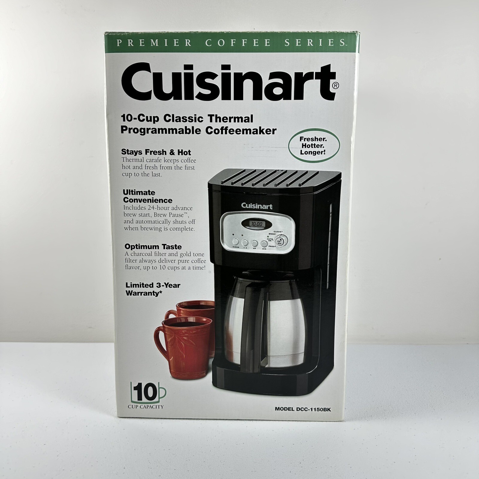 Cuisinart+DCC1150BK+10Cup+Programmable+Thermal+Coffee+Maker++Black
