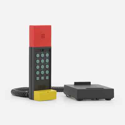 Rare 1980s Enorme Phone Ettore Sottsass Memphis Design - Never Used!