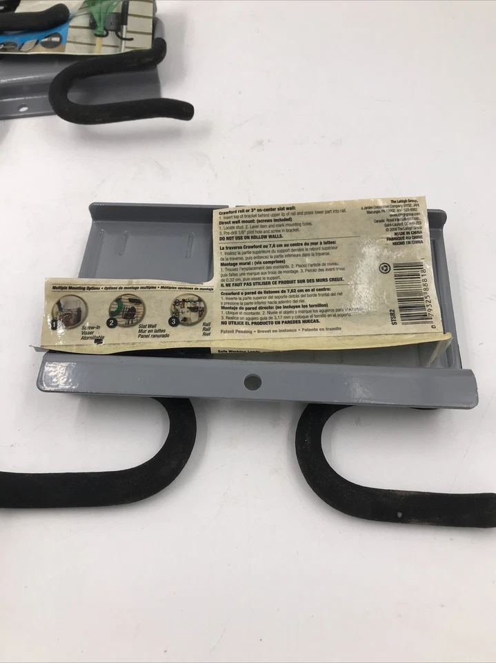 Lote de 3 soportes de gancho CRAWFORD DuraMount (sostiene 50 libras) Foto 4 de 4