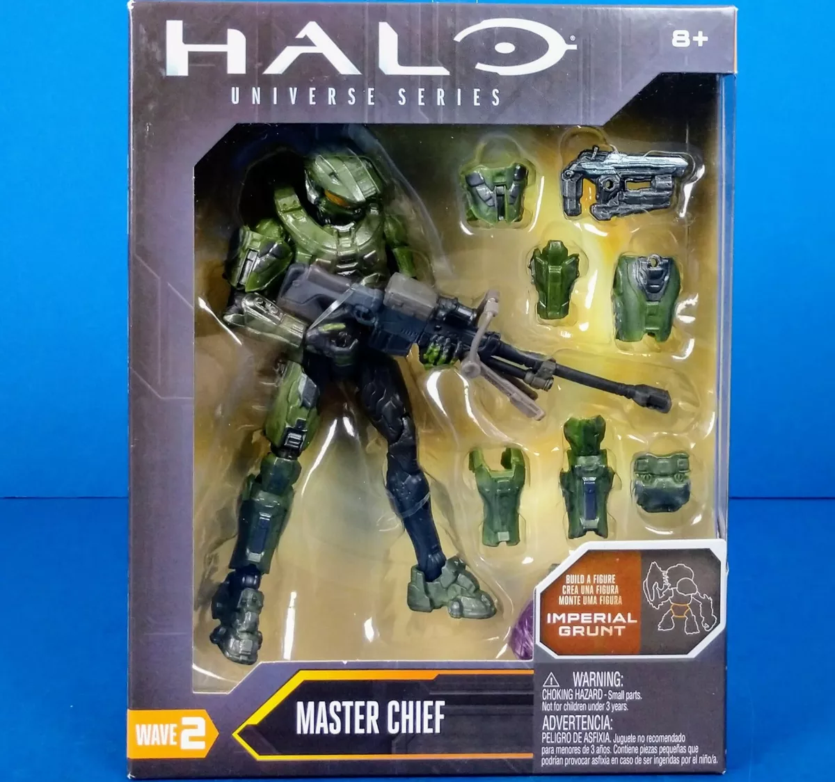 Halo Universe Series Wave 2 MASTER CHIEF BAF Imperial Grunt Build A Figure  NEW